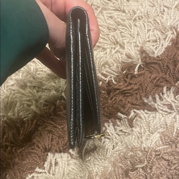 Bulgari Black Wallet with Gold Ring Detail - Picture 12 of 13